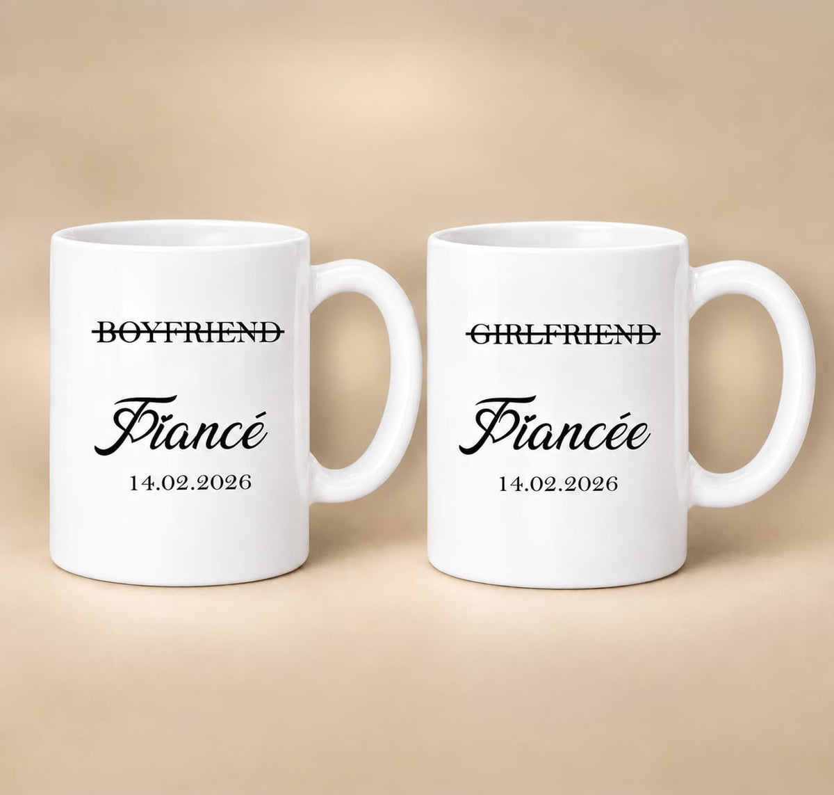 Personalised Mugs Girlfriend, Boyfriend, Fiancé, Fiancée, Husband, Wife