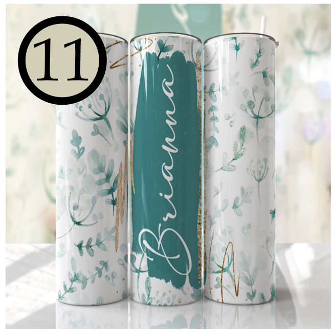 Floral Skinny Tumblers