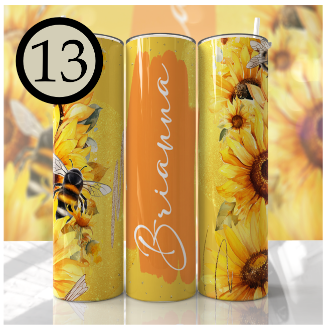 Floral Skinny Tumblers