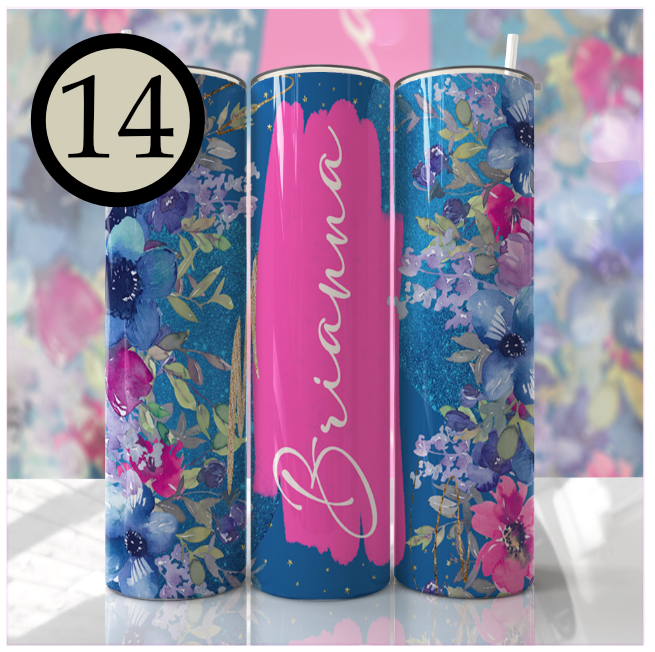Floral Skinny Tumblers