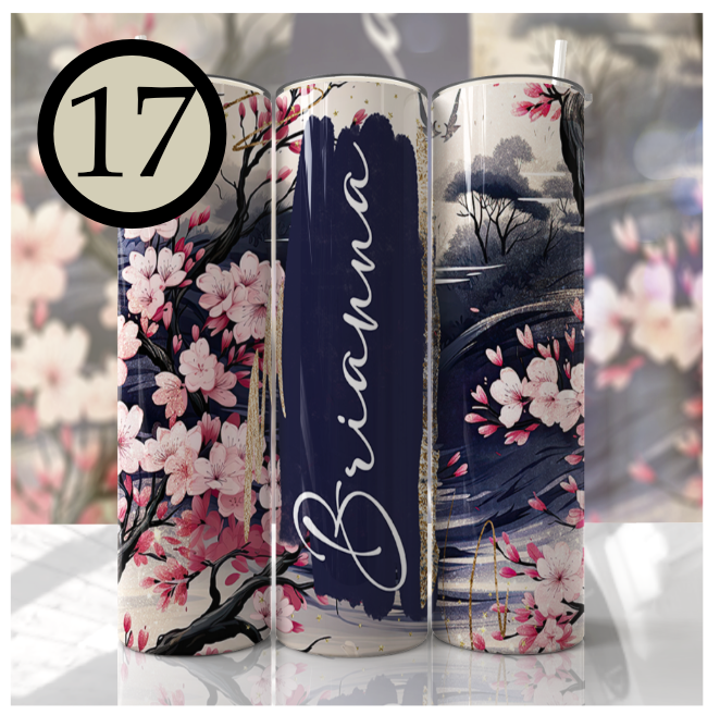 Floral Skinny Tumblers