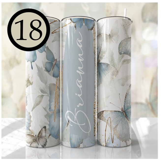 Floral Skinny Tumblers