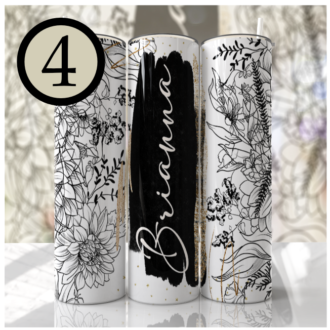 Floral Skinny Tumblers