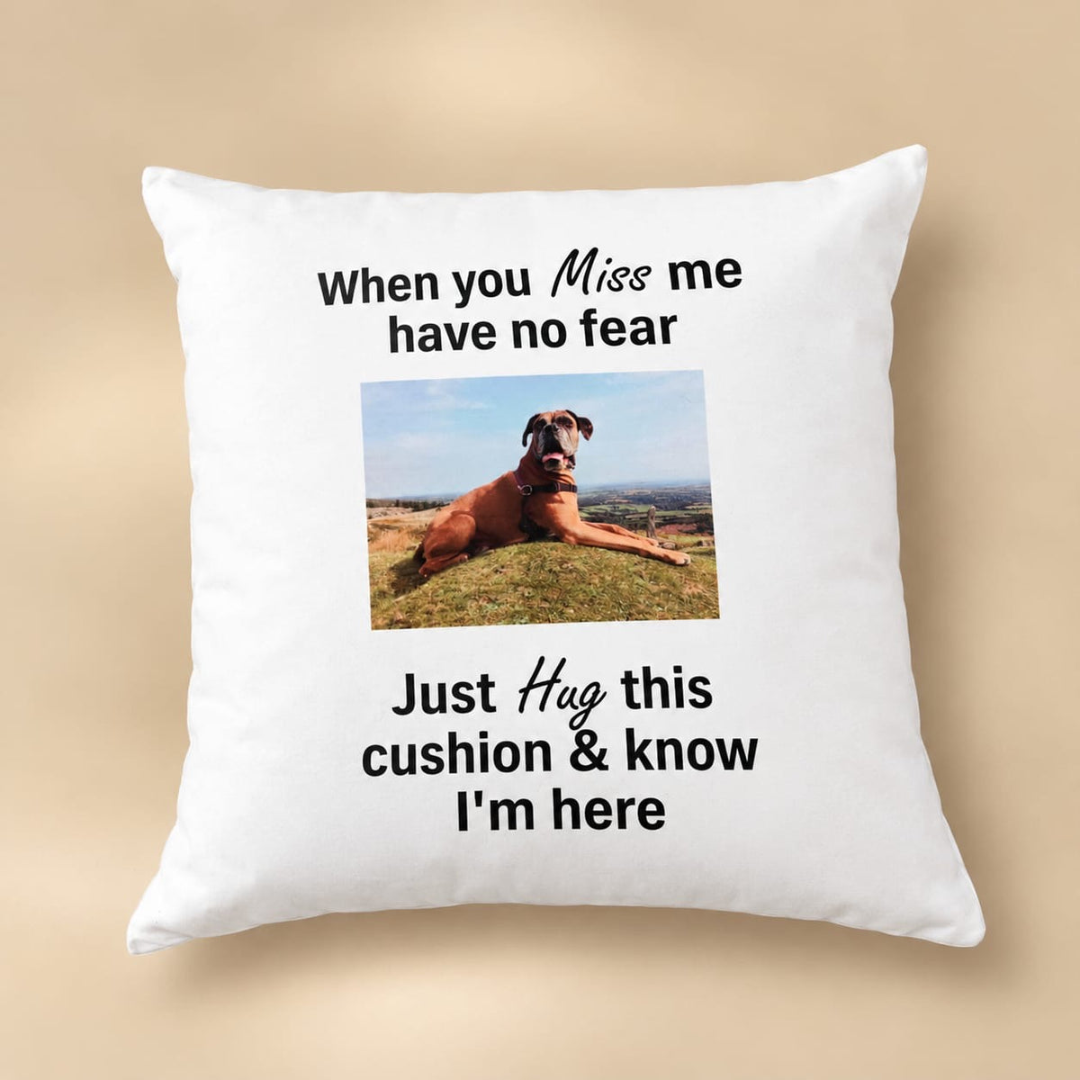 Personalised Photo Memory Cushion Cover 40x40cm
