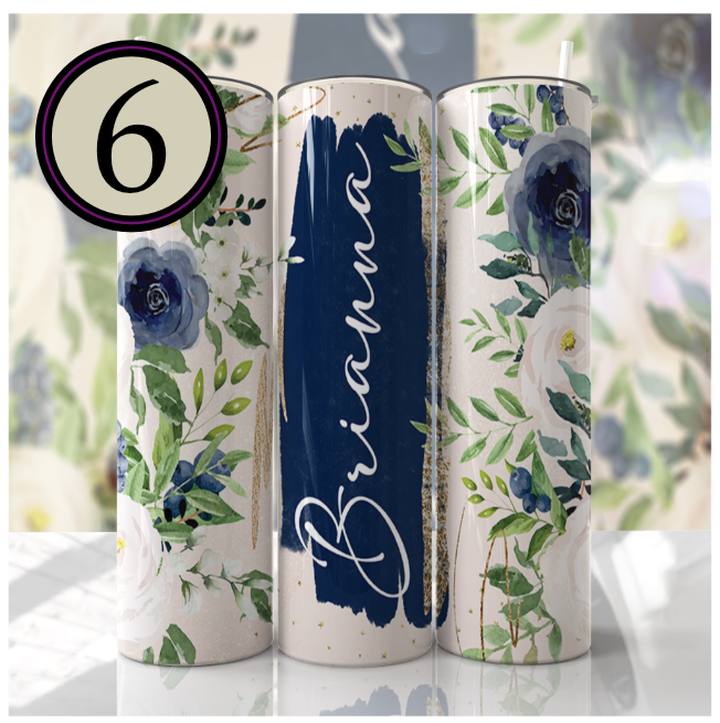 Floral Skinny Tumblers