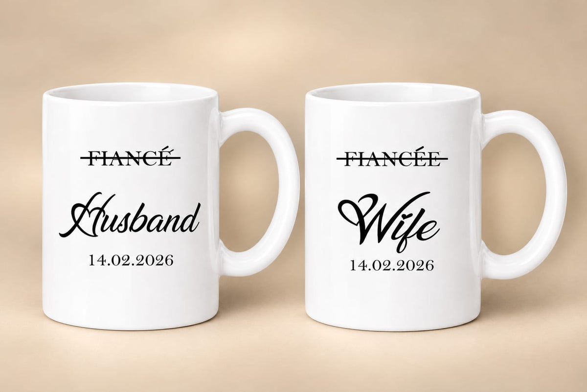 Personalised Mugs Girlfriend, Boyfriend, Fiancé, Fiancée, Husband, Wife