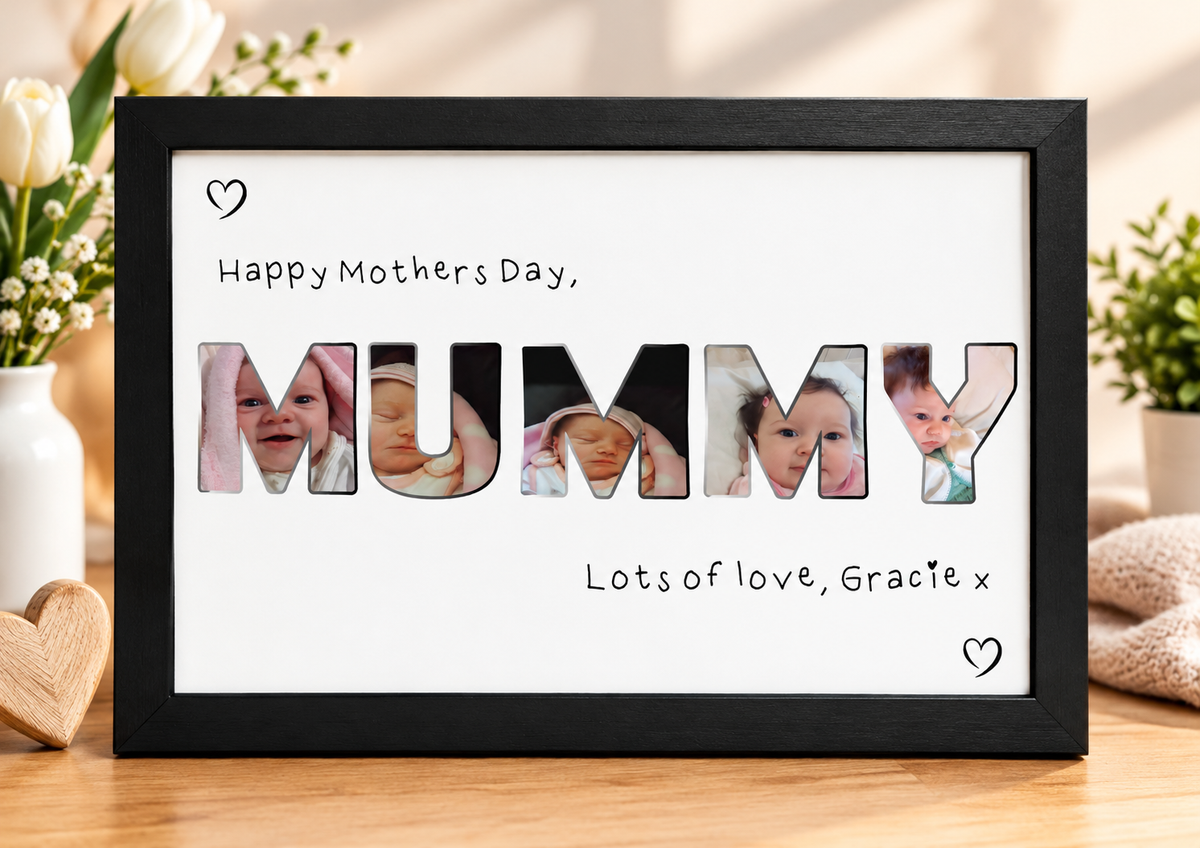 Personalised A4 Mum/Mummy/Nan/Nanny Print With Photos