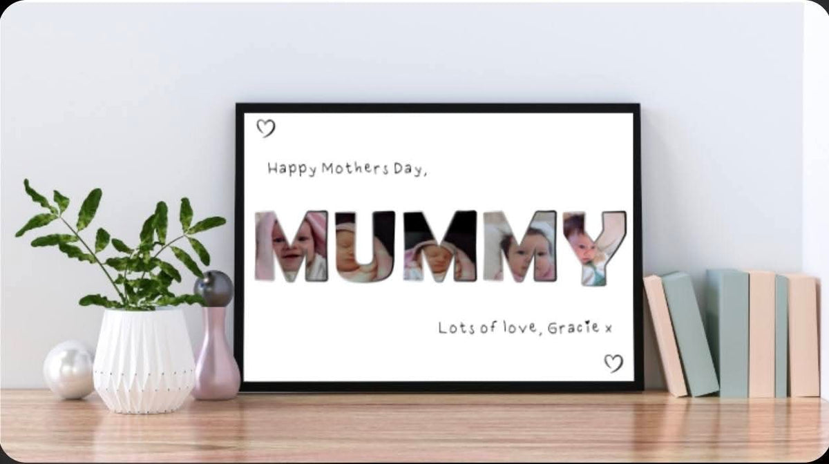 Personalised A4 Mum/Mummy/Nan/Nanny Print With Photos