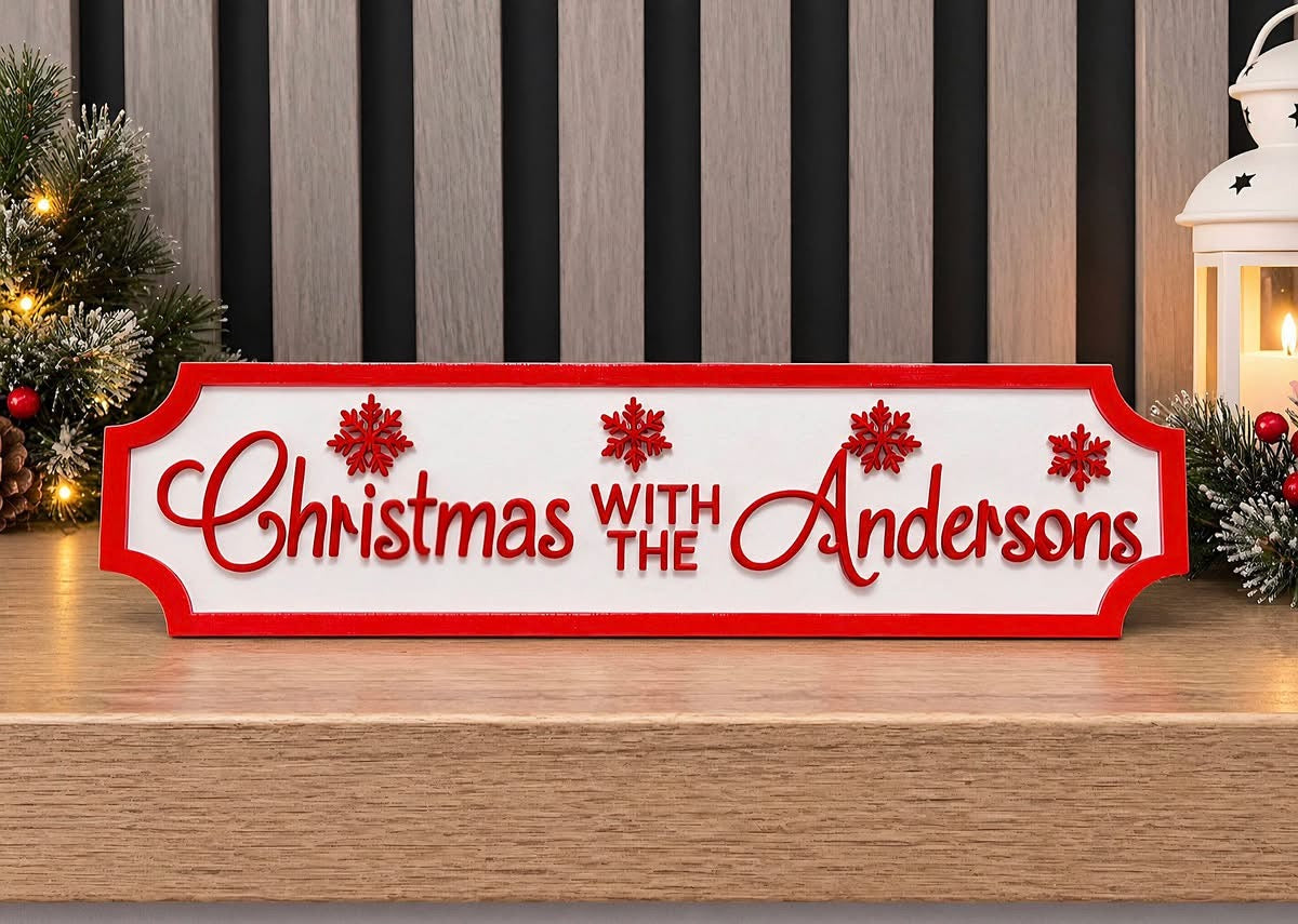 Personalised Family Christmas Plaques