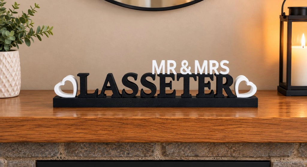 Personalised Couples Freestanding Sign