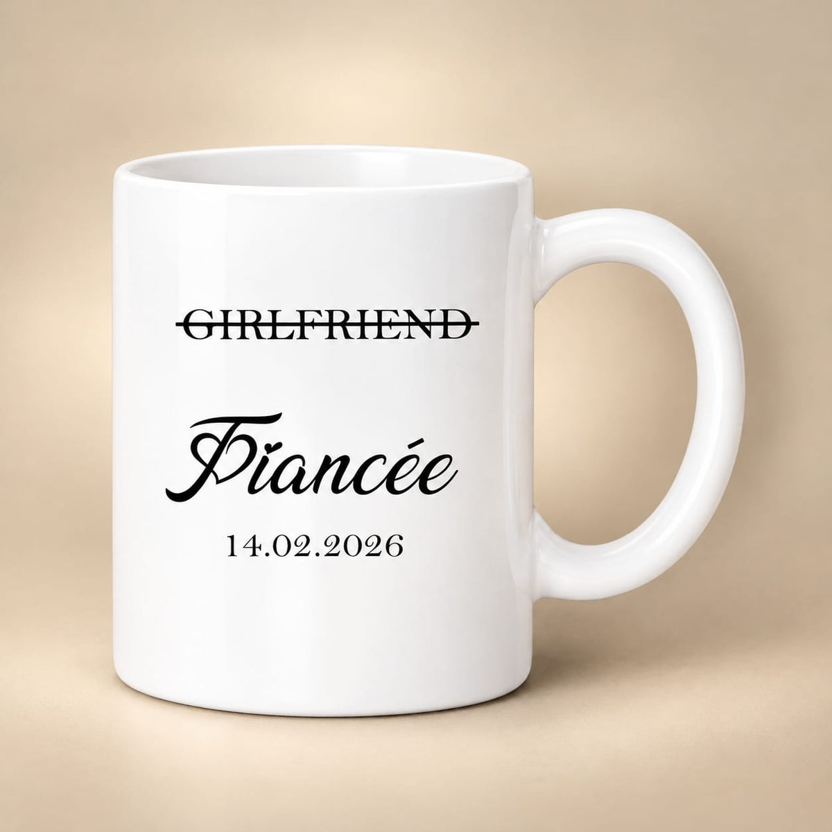 Personalised Mugs Girlfriend, Boyfriend, Fiancé, Fiancée, Husband, Wife