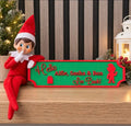 Christmas Elf On The Shelf Personalised Plaque