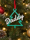 Personalised 3D printed Christmas Tree Decorations